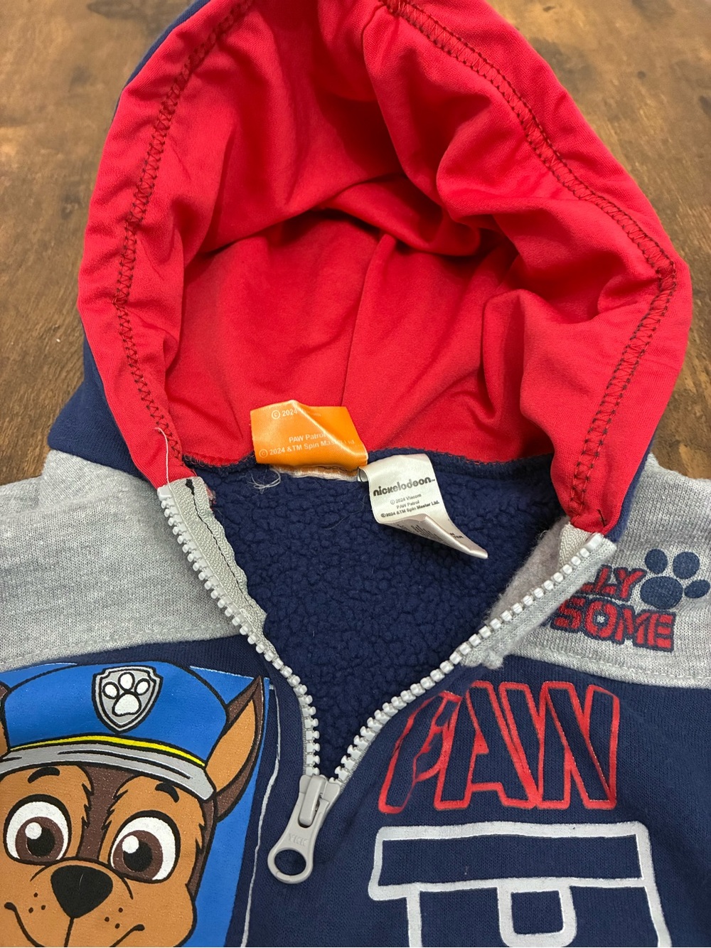 PAW Patrol Boy’s 2T Hooded Sweatshirt - Picture 3 of 6